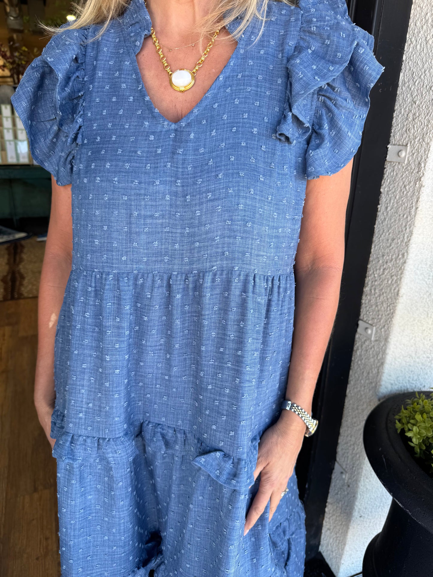 Marceline Dress - Denim