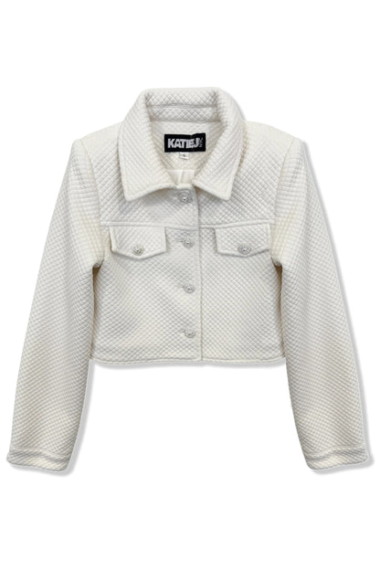 JUNIOR CHARLIZE STRETCH QUILTED JACKET - FINAL SALE