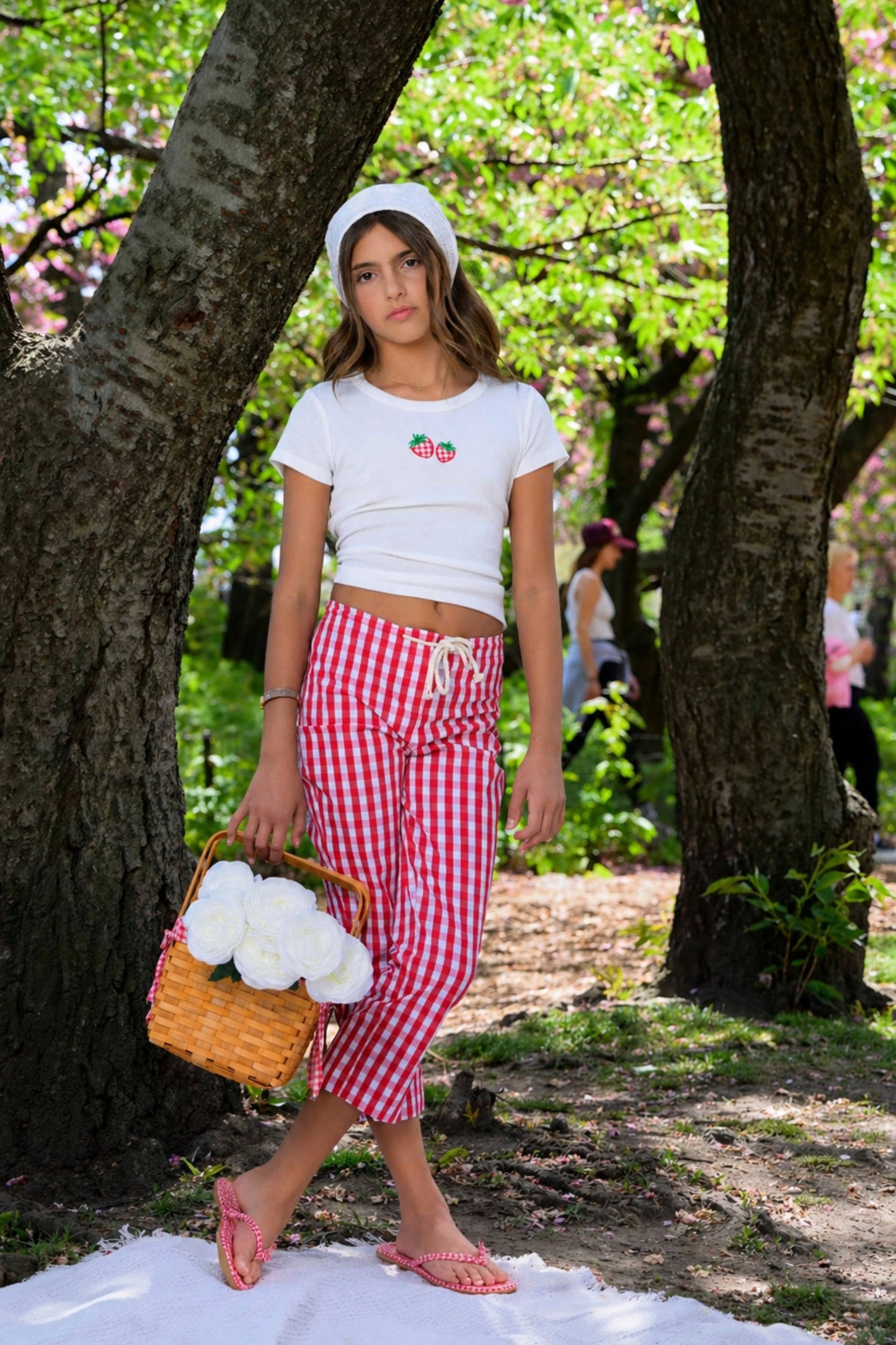 TWEEN KIT GINGHAM PANT