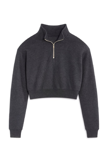 JUNIOR DYLAN THREE QUARTER ZIP SWEATSHIRT