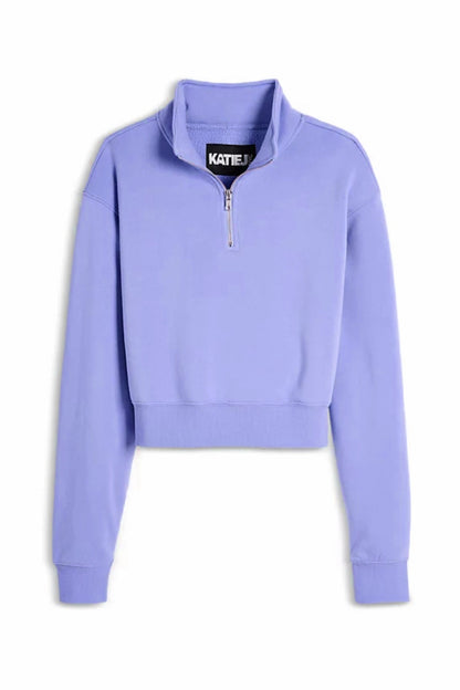 JUNIOR DYLAN THREE QUARTER ZIP SWEATSHIRT