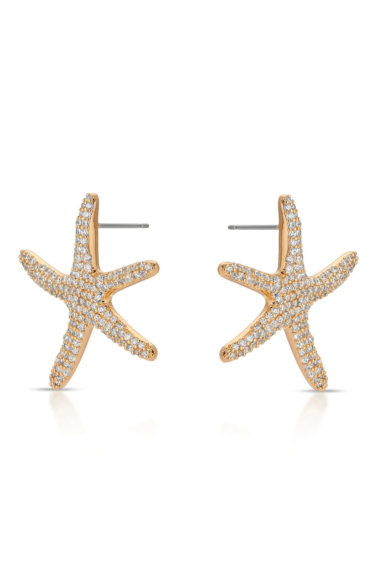 Pavè Starfish Earrings