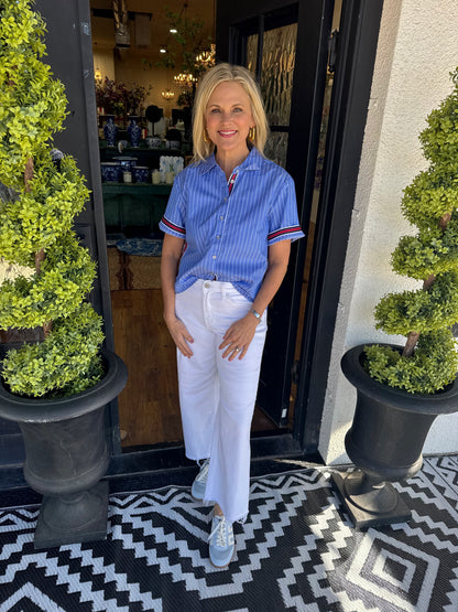 Faye Top - Blue