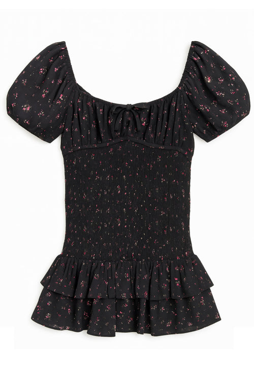 TWEEN ELLIE PRINTED PUFF SLEEVE DAY DRESS - FINAL SALE
