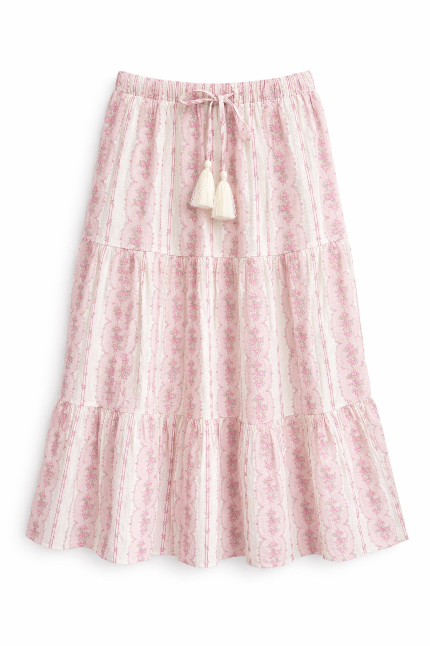 TWEEN ESME PRINTED TIERED MAXI SKIRT