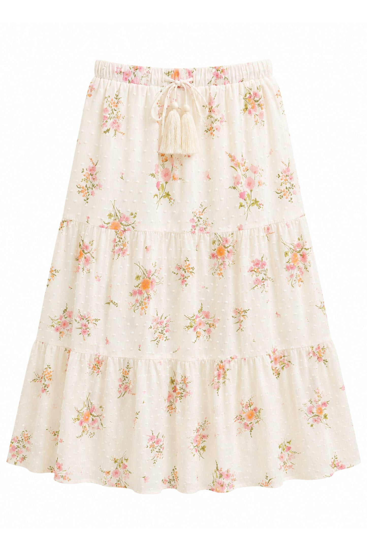 TWEEN ESME PRINTED TIERED MAXI SKIRT