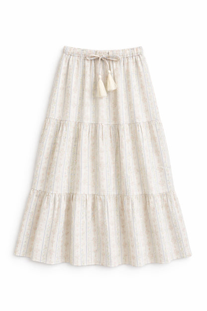 TWEEN ESME PRINTED TIERED MAXI SKIRT