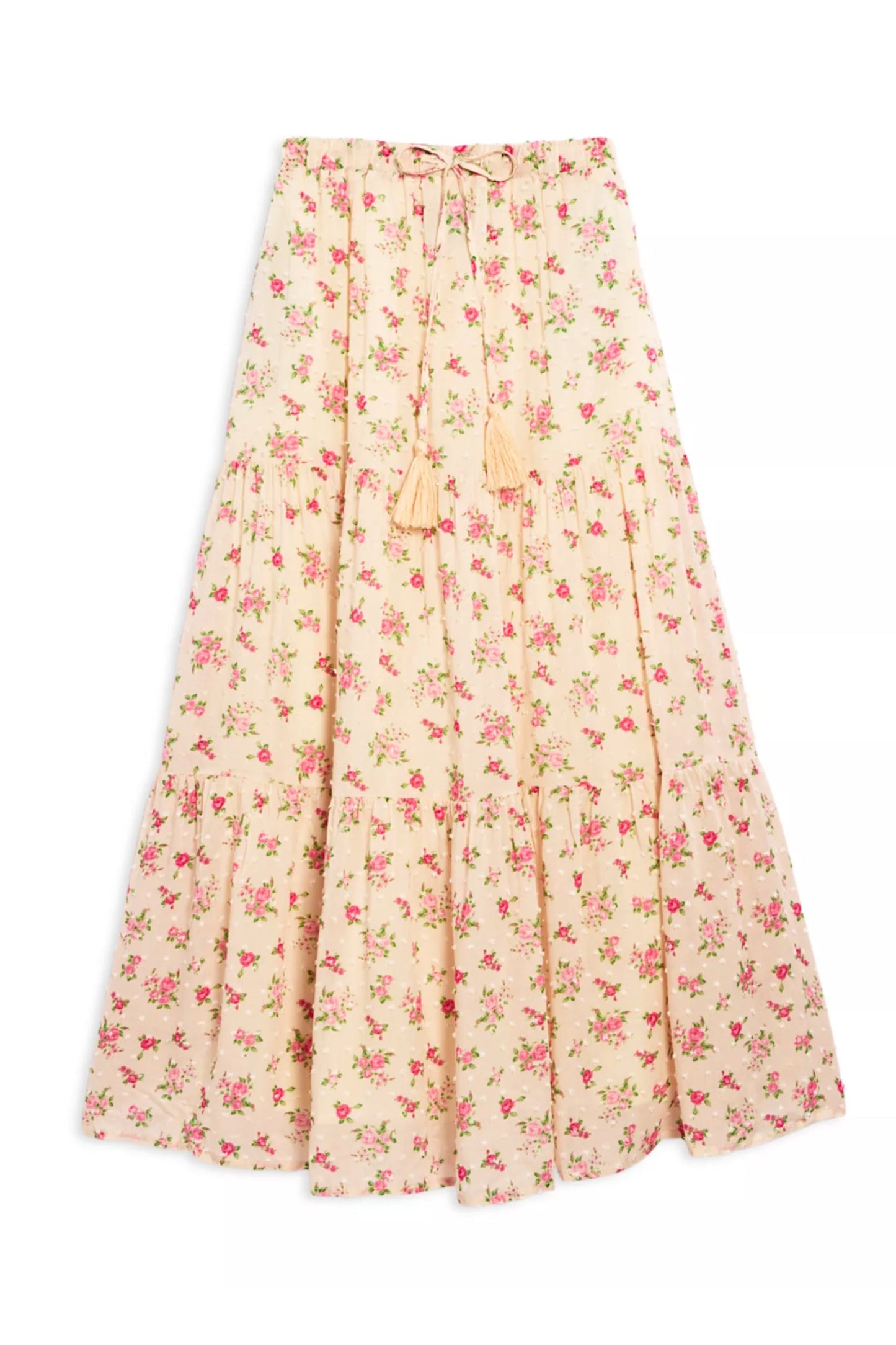 TWEEN ESME PRINTED TIERED MAXI SKIRT