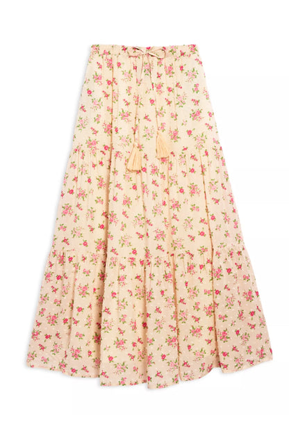 TWEEN ESME PRINTED TIERED MAXI SKIRT