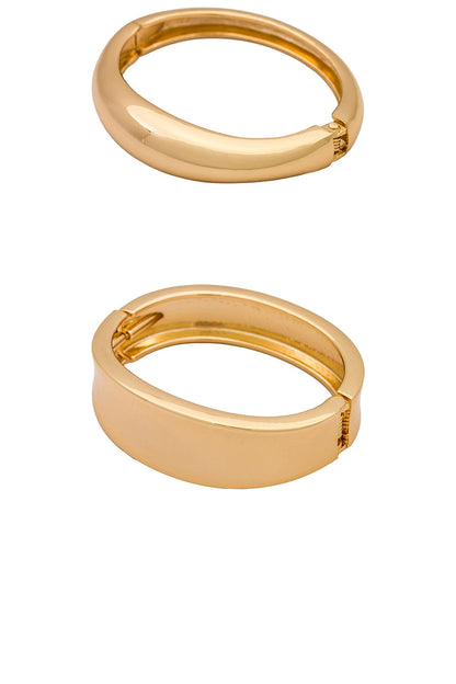 Thick Bangle Set - Gold