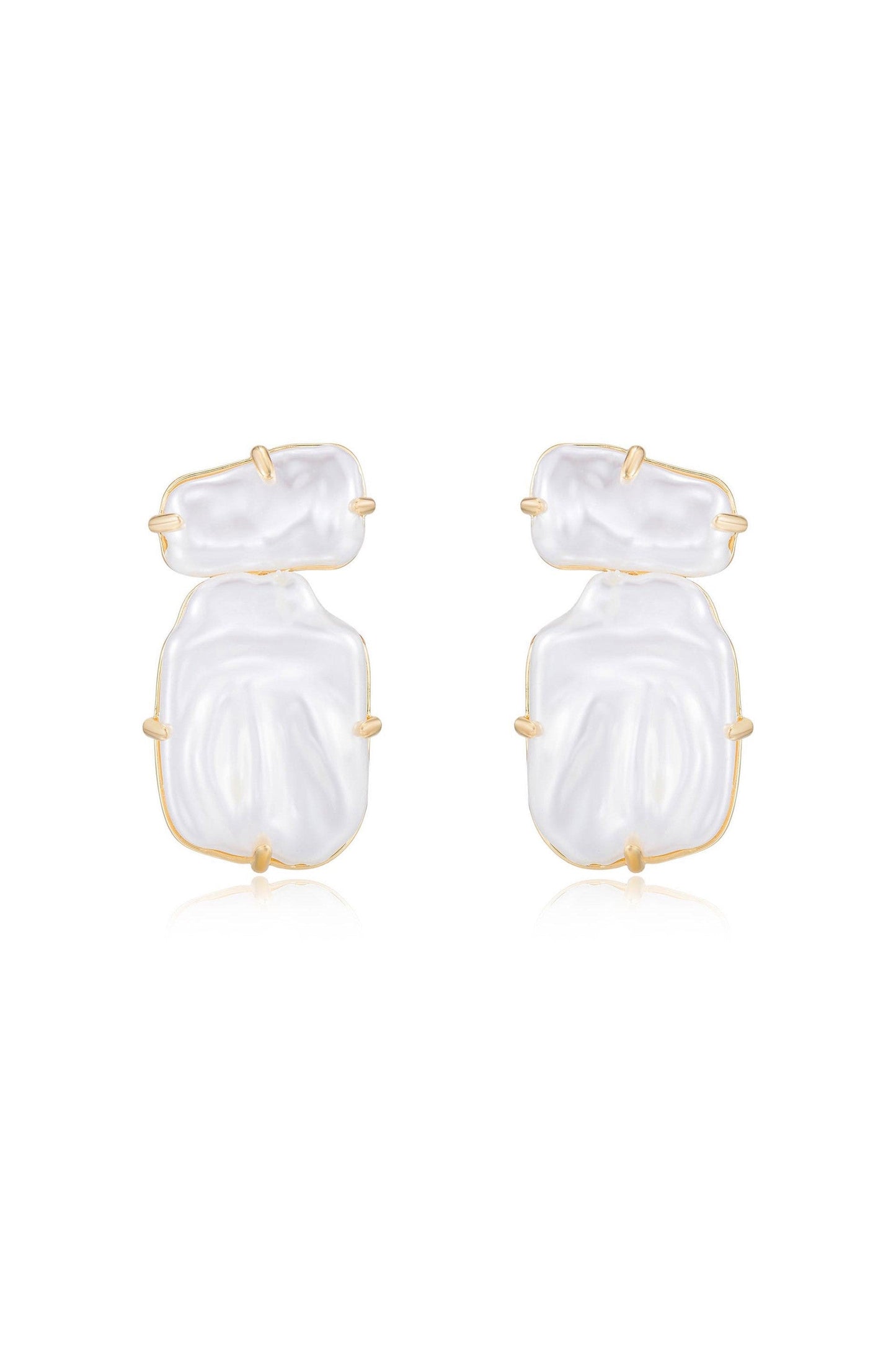 Double Pearl Earrings