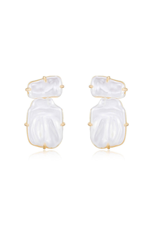 Double Pearl Earrings