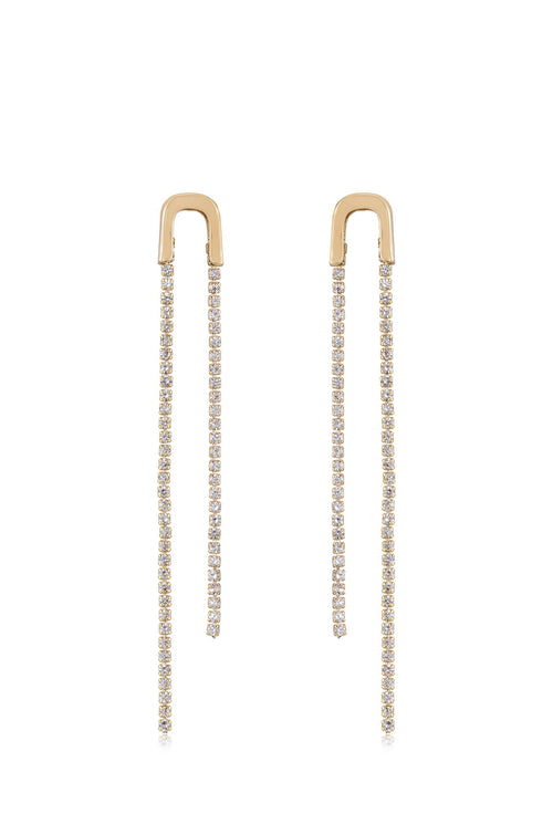 Double Chain Drop Earrings