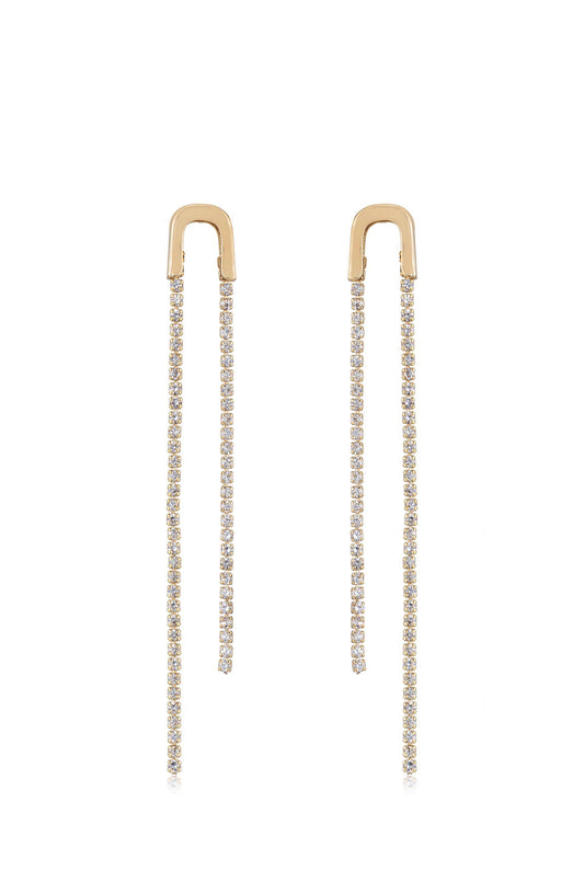 Double Chain Drop Earrings