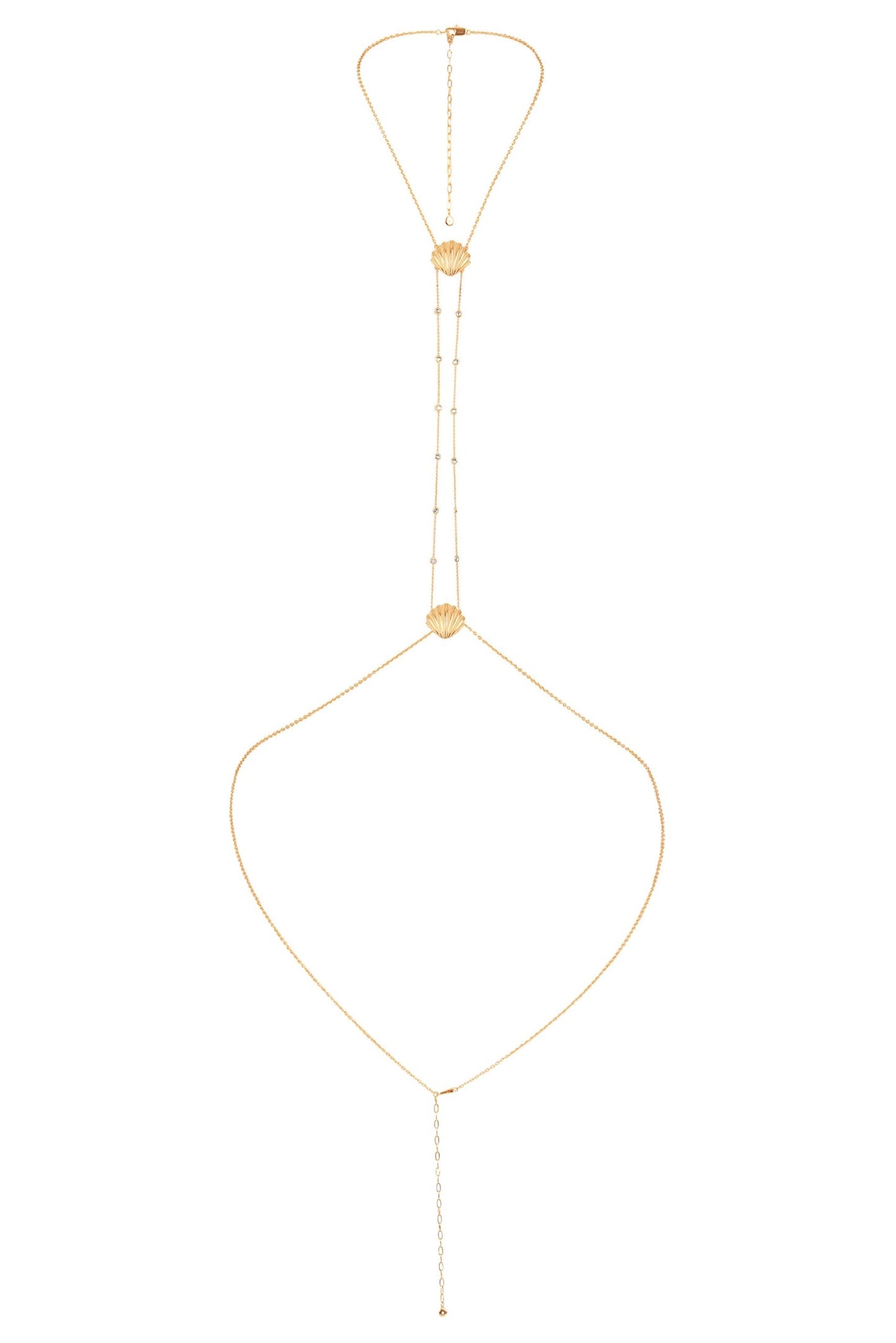 Shell Body Chain - Gold Tone