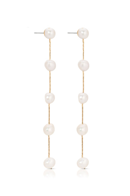 Dripping Pearl Drop Earrings