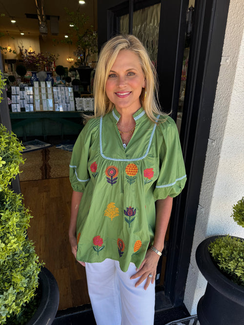 Sue Top - Sage