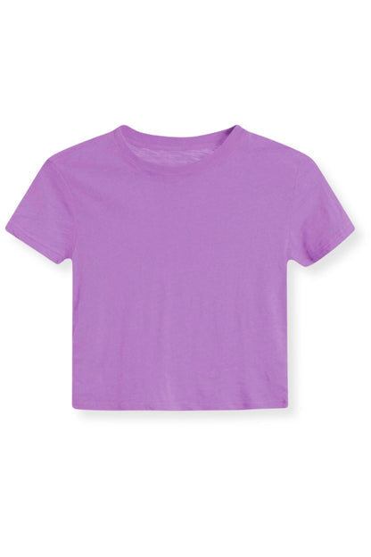 TWEEN FEARLESS SOLID CROP TEE - FINAL SALE