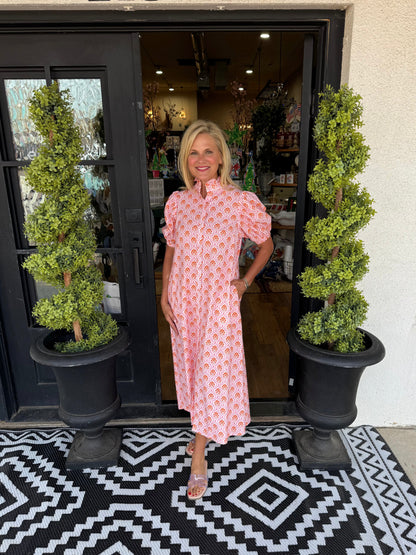 Aurora Dress - Pink/Orange