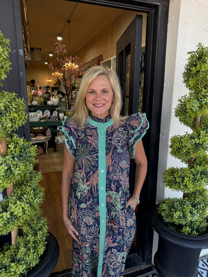 Chloe Dress - Navy