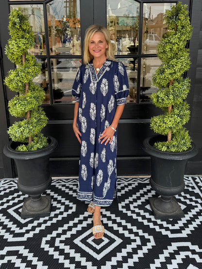 Jansen Dress - Navy