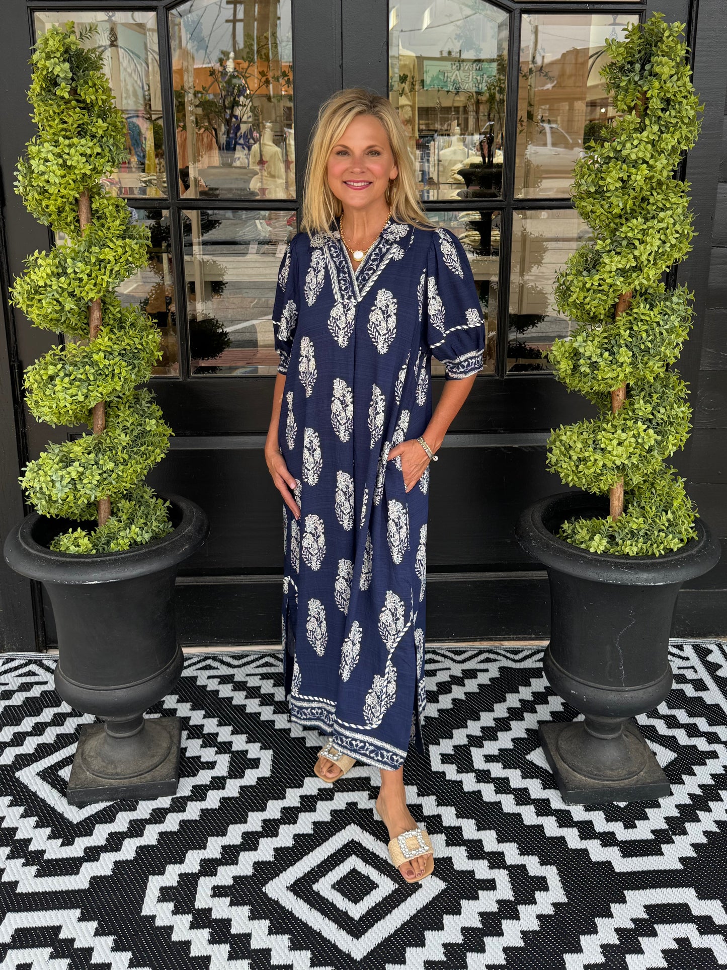 Jansen Dress - Navy