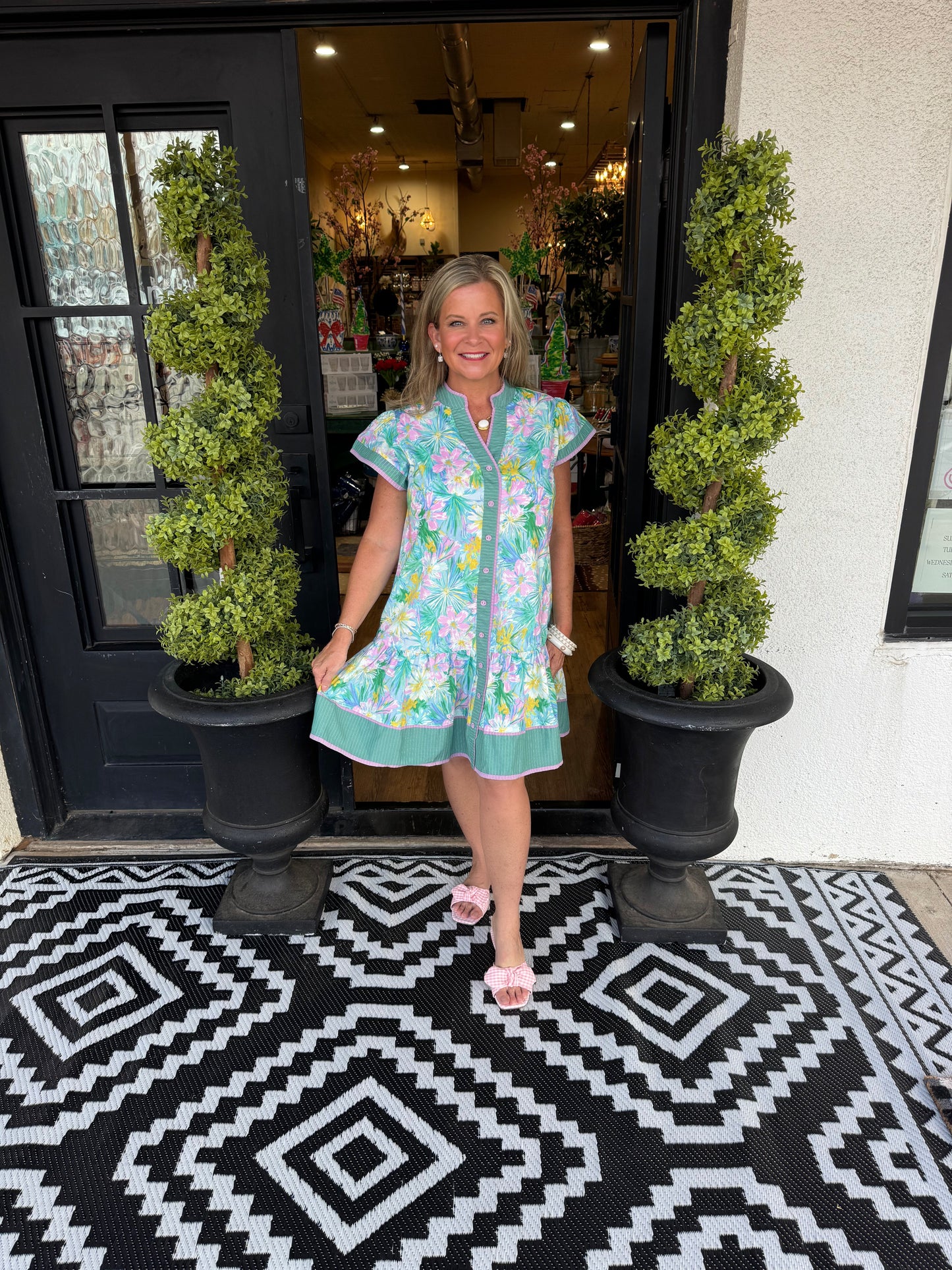 Lorenze Dress - Mint Blue
