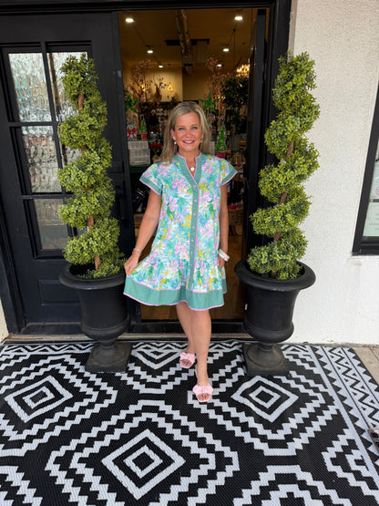 Lorenze Dress - Mint Blue