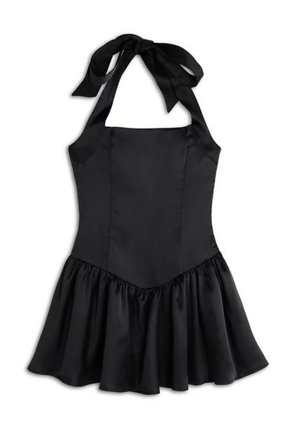 TWEEN GINNY BUBBLE HALTER DRESS