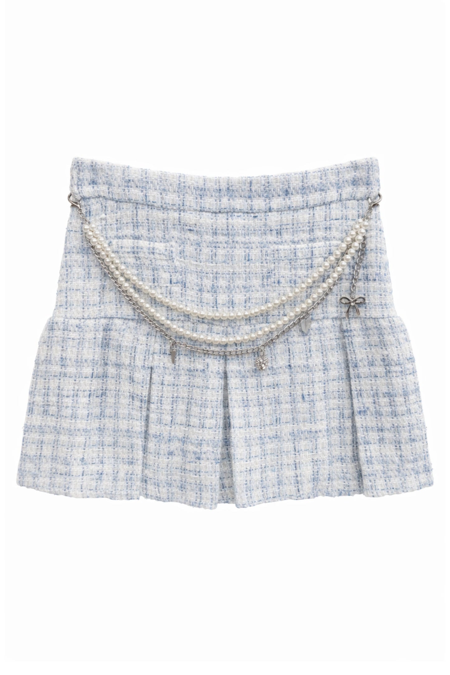 TWEEN HATTIE PLEATED SKIRT W/ CHAIN BELT