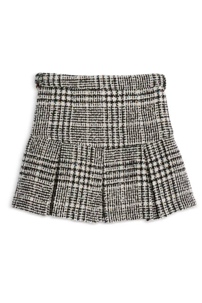 TWEEN HATTIE PLEATED SKIRT W/ CHAIN BELT