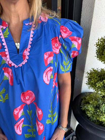 Faith Dress - Blue