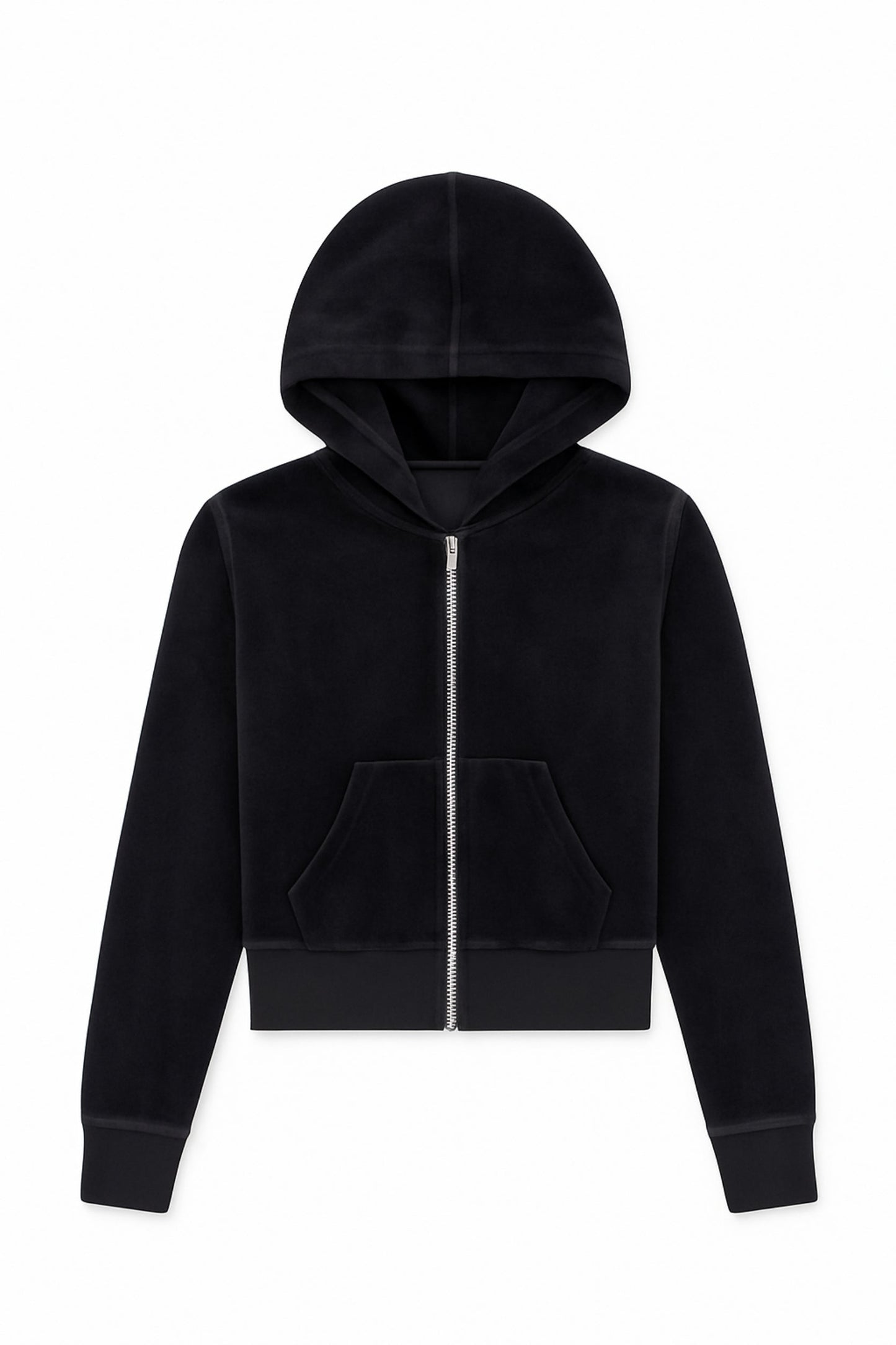 TWEEN JADE VELOUR ZIP HOODIE