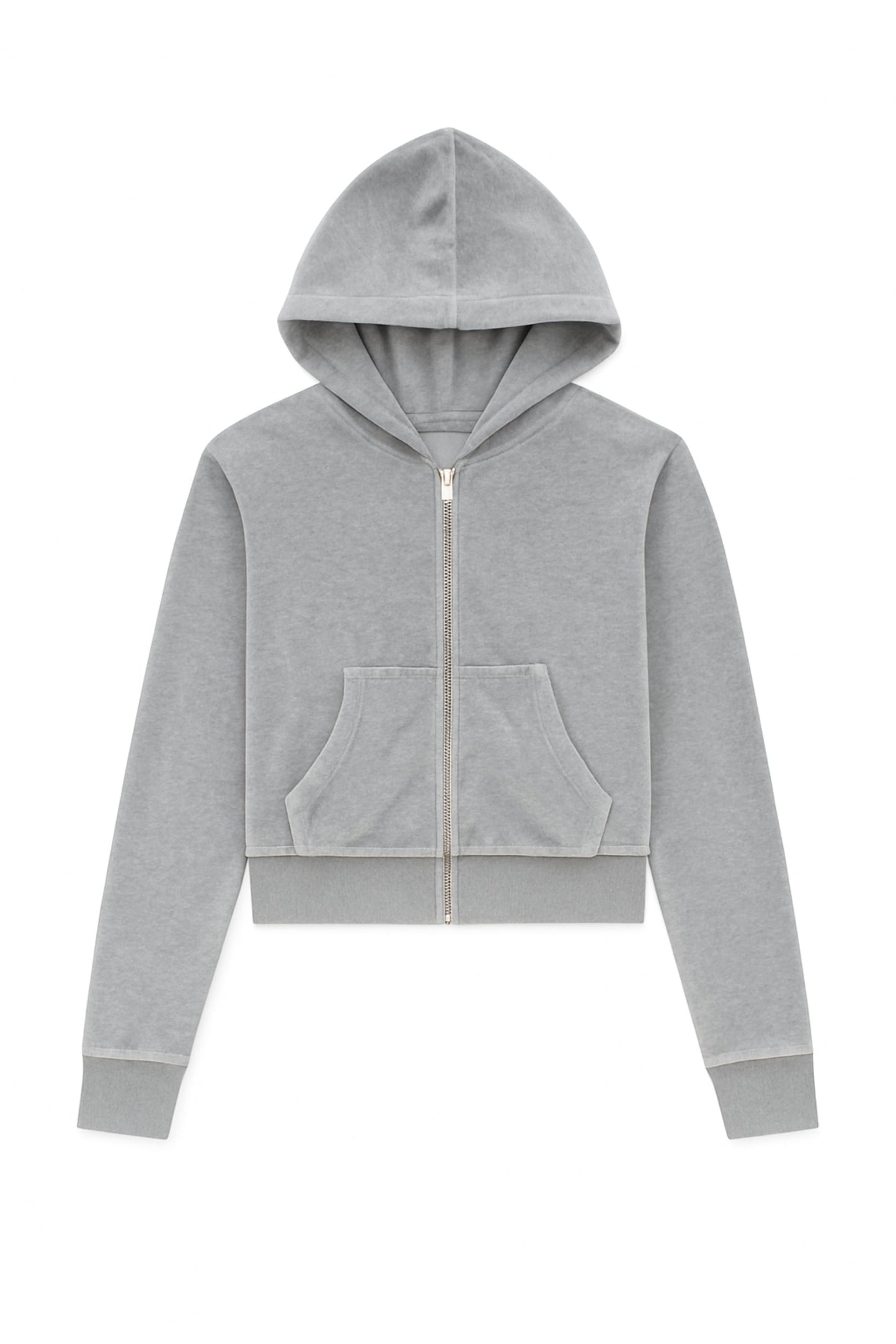 TWEEN JADE VELOUR ZIP HOODIE