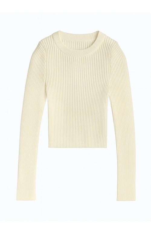 JUNIOR JEANNIE RIB KNIT SWEATER