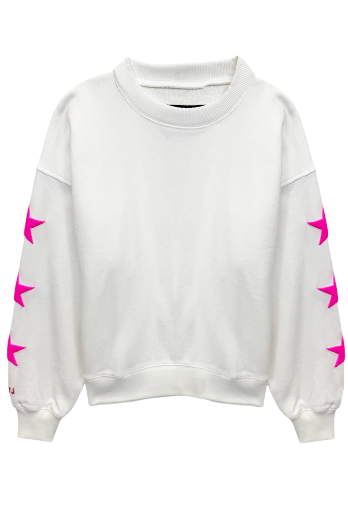 TWEEN LEAH OVERSIZED PUFFY “BE PRESENT” CREW SWEATSHIRT - FINAL SALE