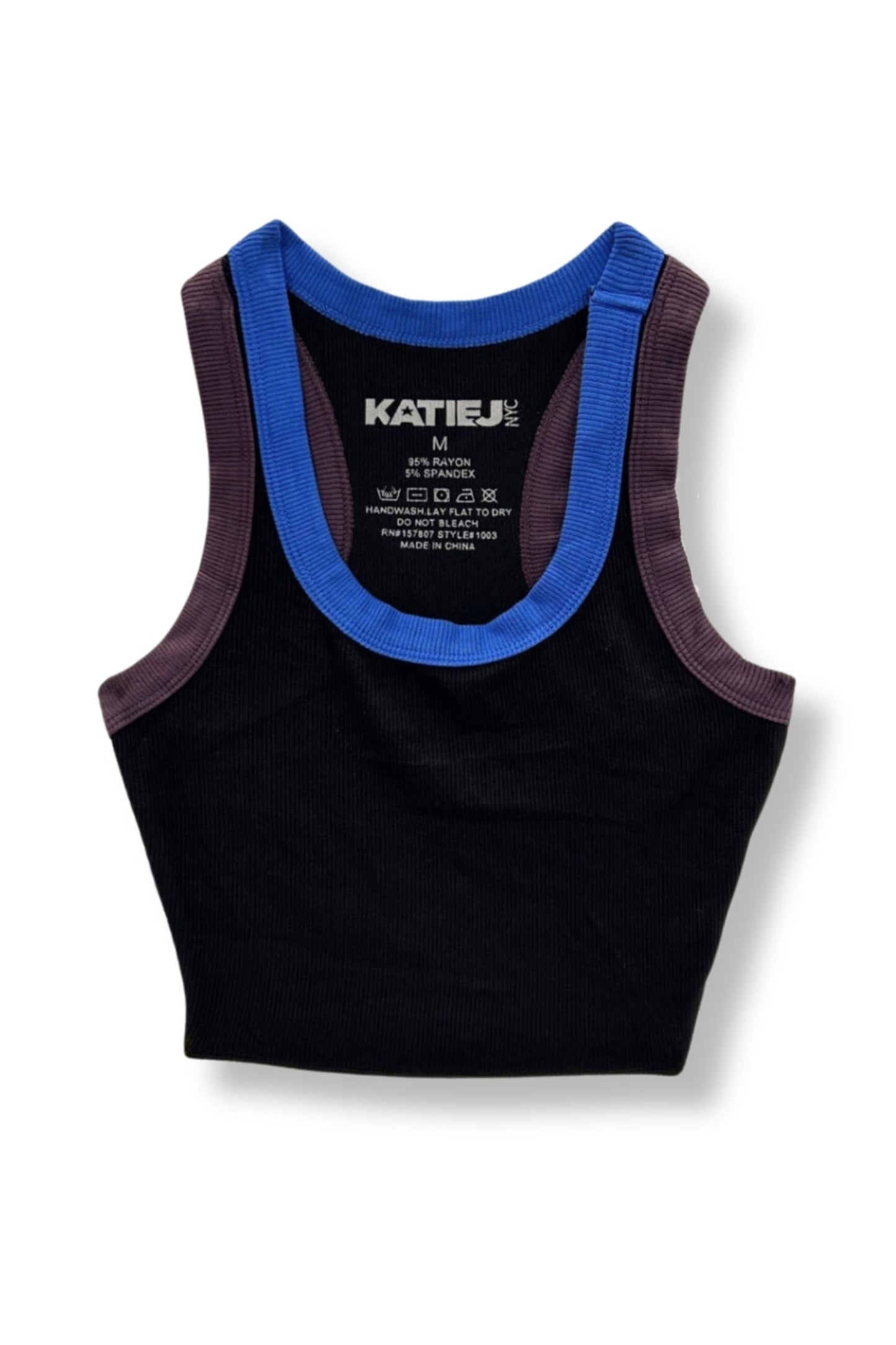 JUNIOR LIVI RIBBED TANK - MULTI TRIM