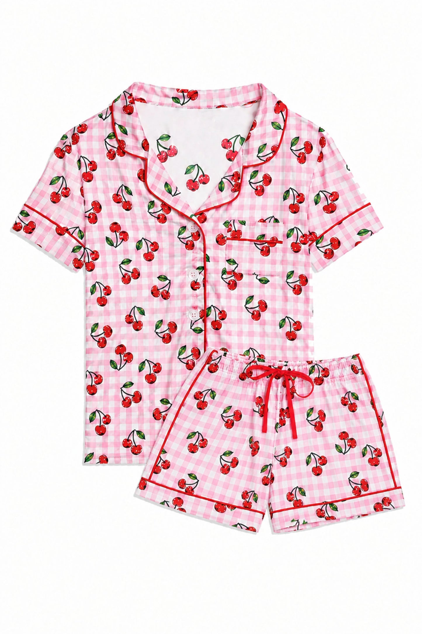 JUNIOR LYNN PRINTED SHORTS LOUNGE SET