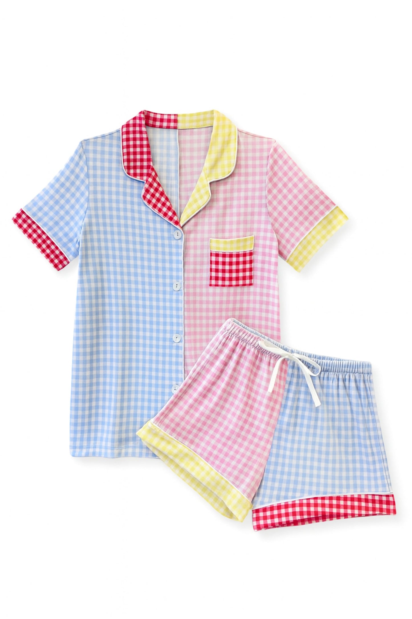 JUNIOR LYNN PRINTED SHORTS LOUNGE SET