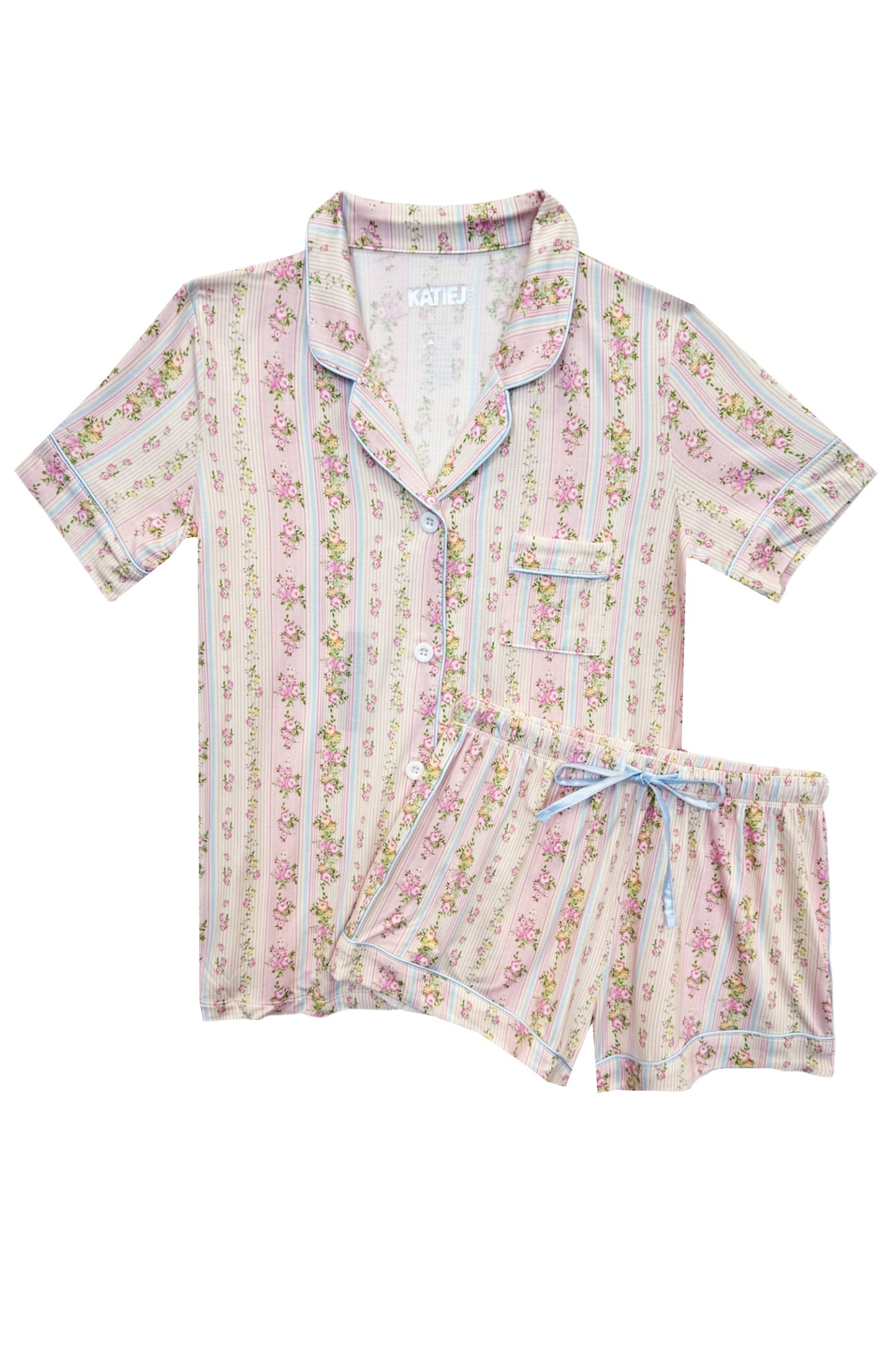 JUNIOR LYNN PRINTED SHORTS LOUNGE SET
