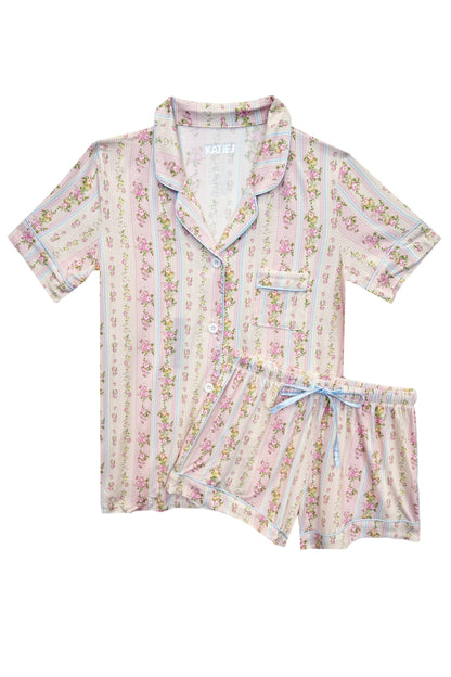 JUNIOR LYNN PRINTED SHORTS LOUNGE SET