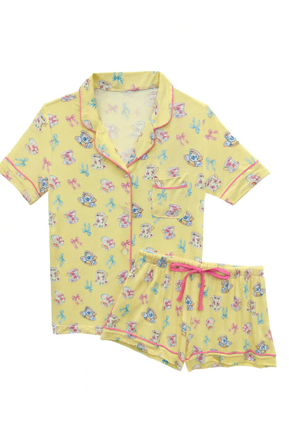 JUNIOR LYNN PRINTED SHORTS LOUNGE SET