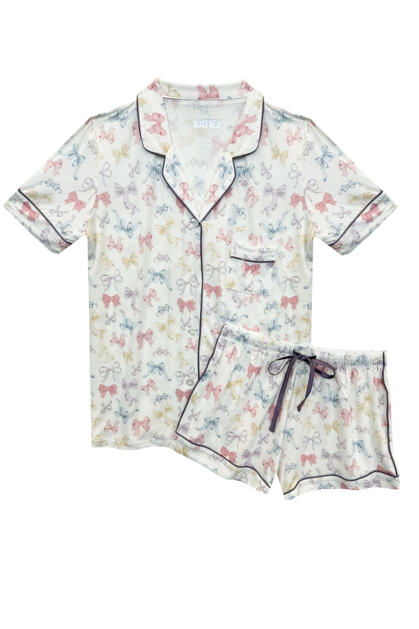 JUNIOR LYNN PRINTED SHORTS LOUNGE SET