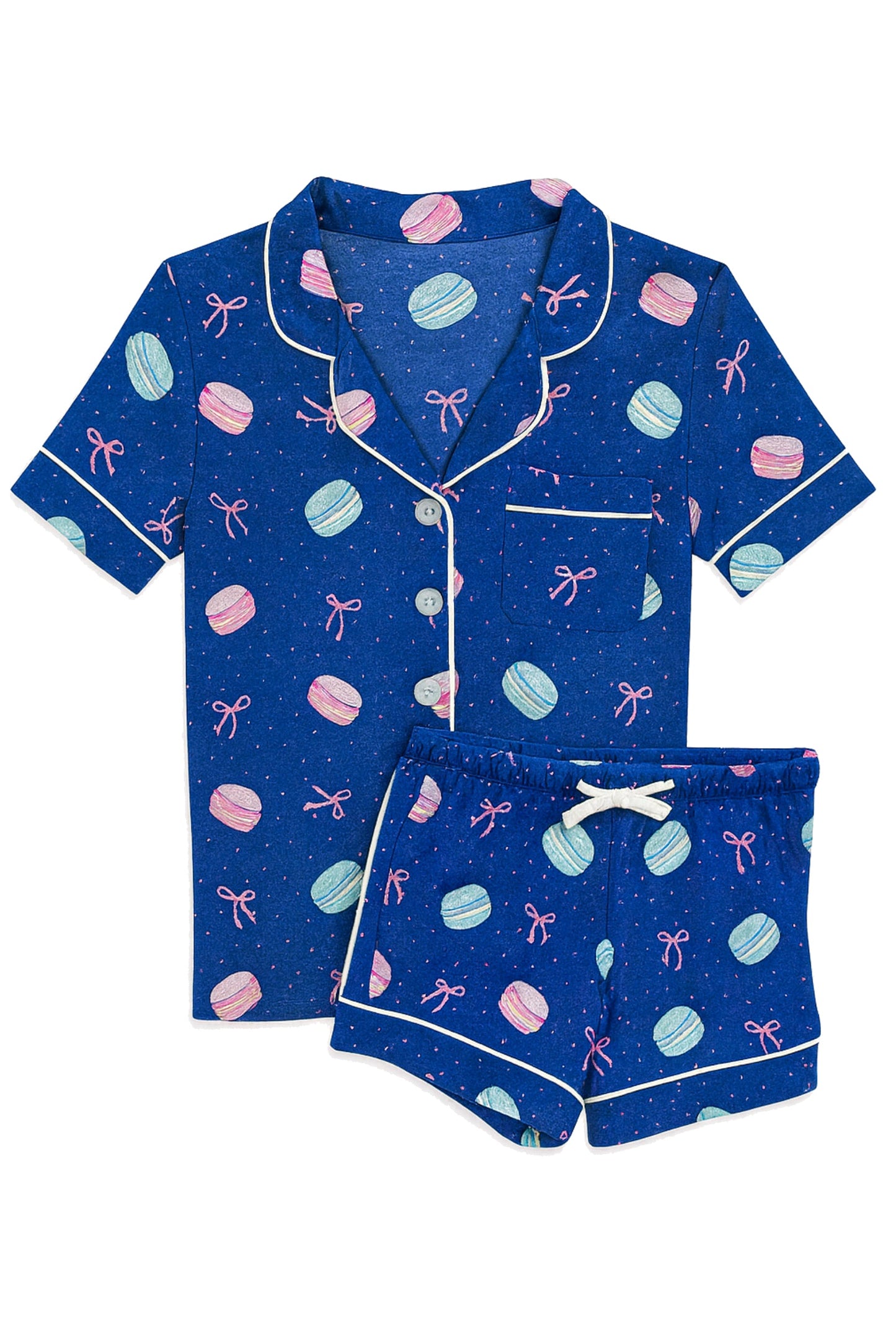 TWEEN LYNN PRINTED SHORTS LOUNGE SET