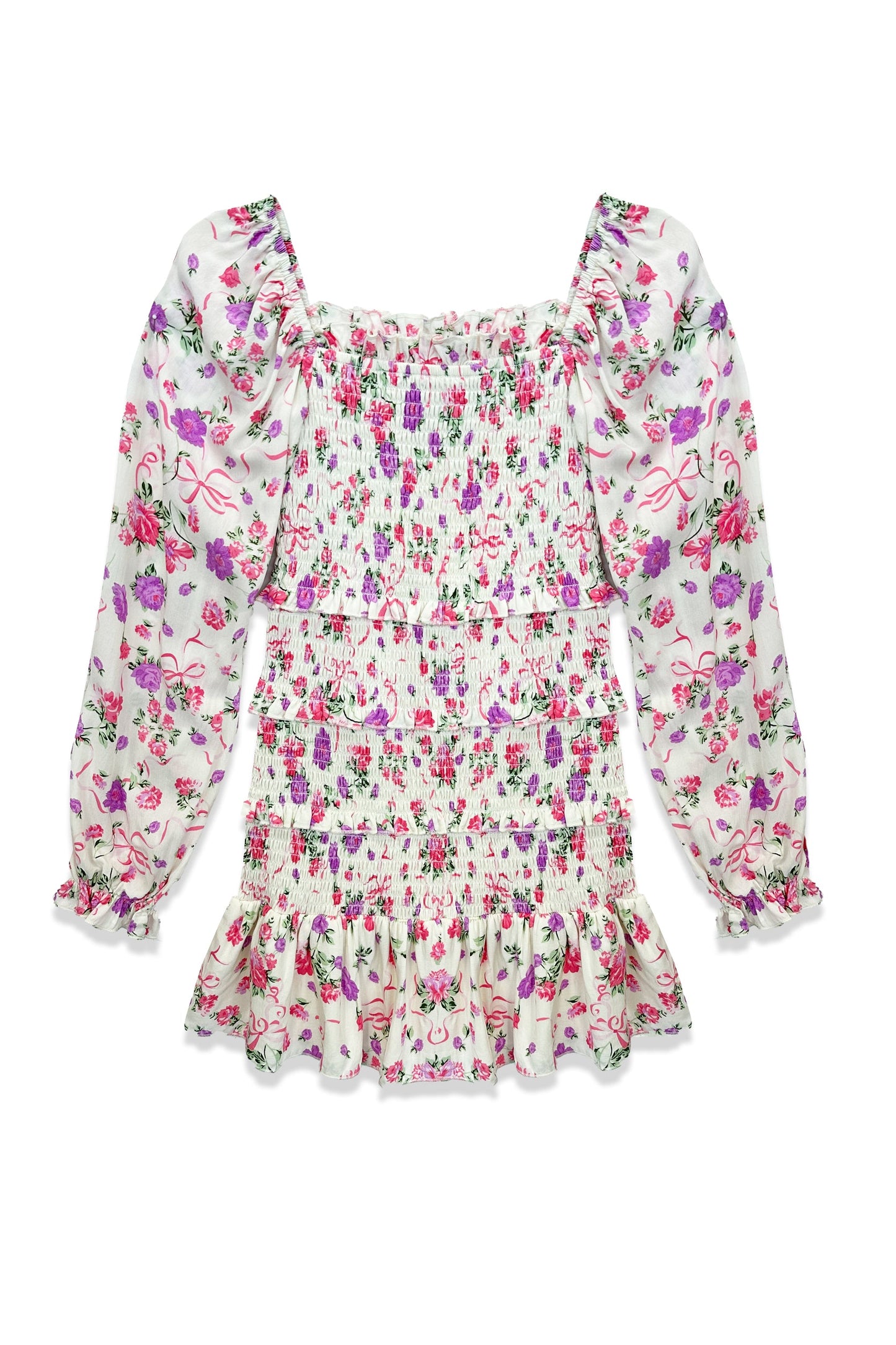 TWEEN LAILA LONG SLEEVE PRINT DRESS - FINAL SALE