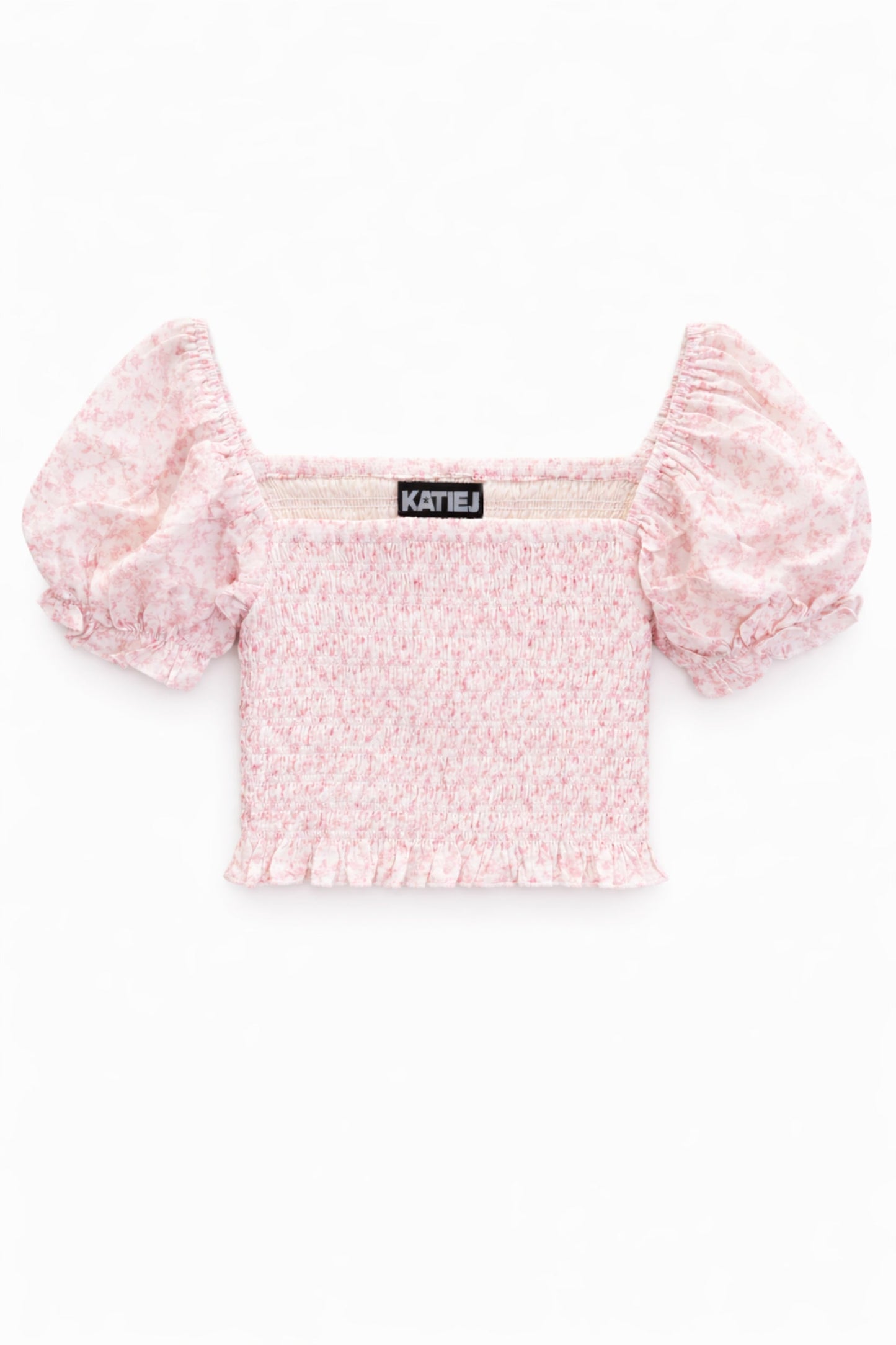 TWEEN MARLEE PRINTED PUFF SLEEVE TOP