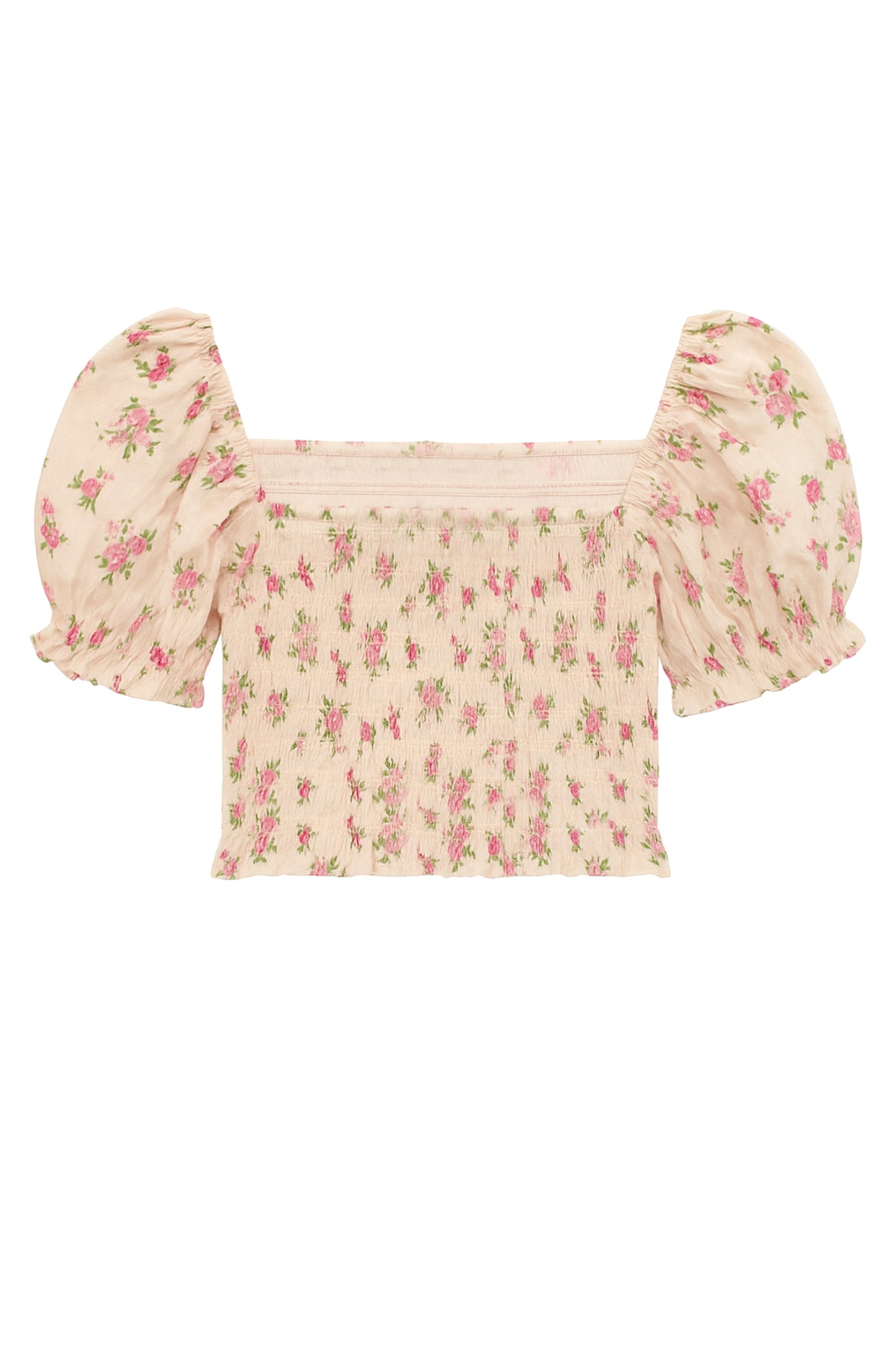 TWEEN MARLEE PRINTED PUFF SLEEVE TOP