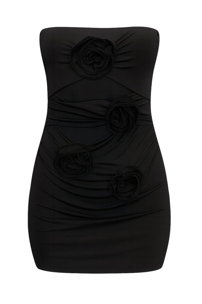 TWEEN MARNIE STRAPPY ROSE APPLIQUE DRESS