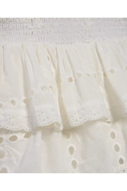 JUNIOR MELINA DROP WAIST RUFFLE DRESS