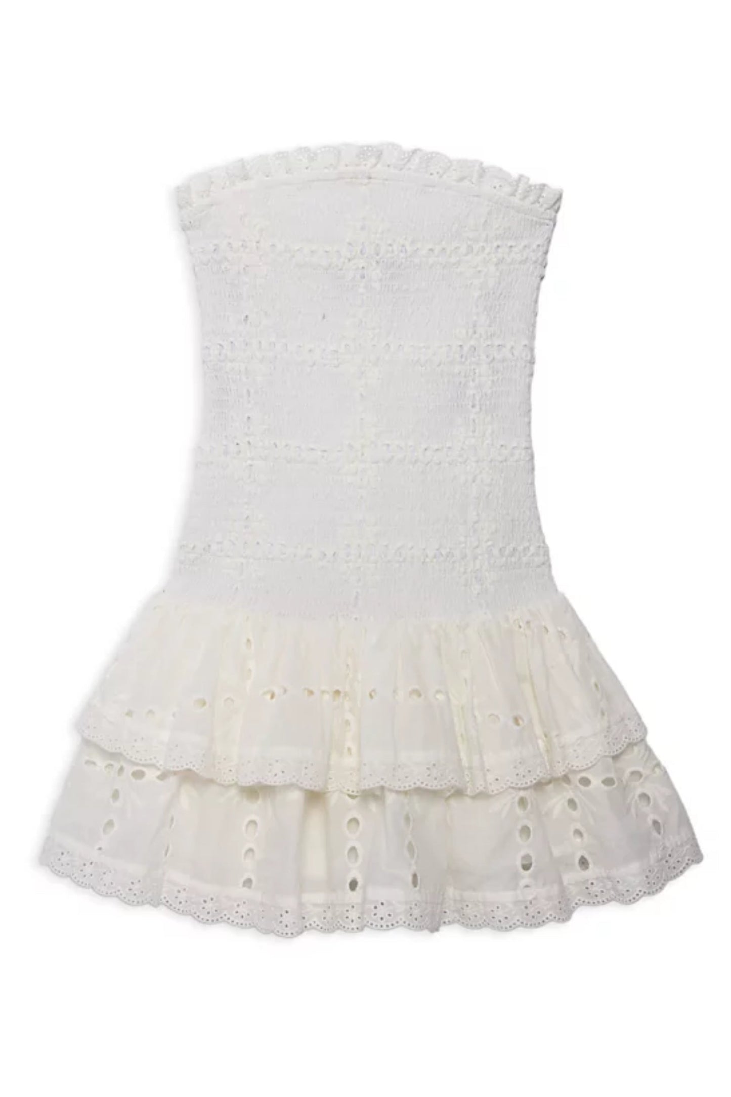 JUNIOR MELINA DROP WAIST RUFFLE DRESS